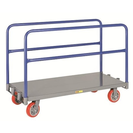 LITTLE GIANT Adjustable Sheet & Panel Truck, 3600 lb Cap, 6" Poly, 24" x 48" Deck APT24486PY